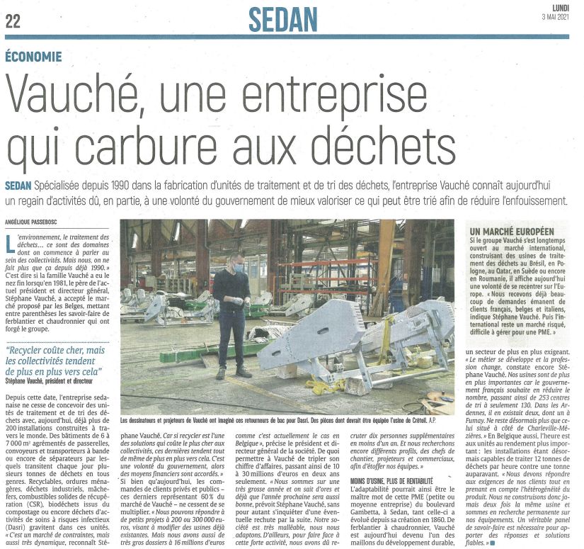 Un regain d'activité pour l'entreprise