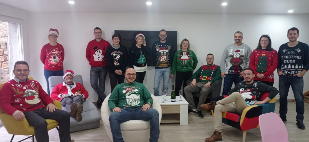 L'équipe Vauché aux couleurs de Noël !