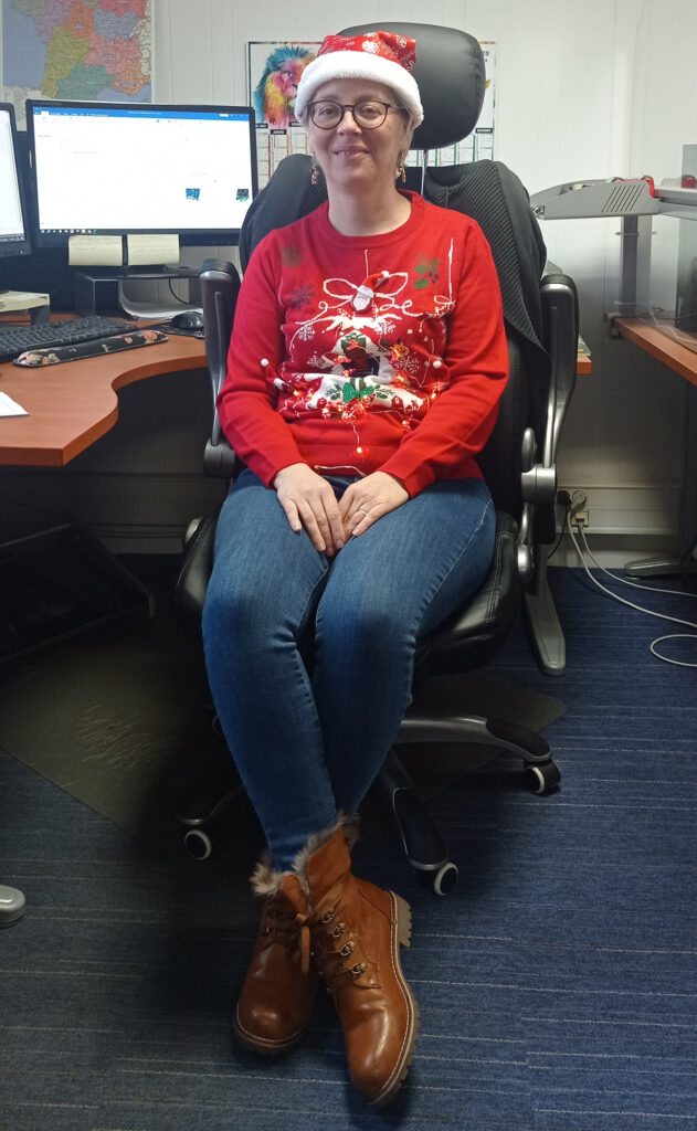Marie Gomes Da Silva, meilleur pull de Noël Vauché 2023